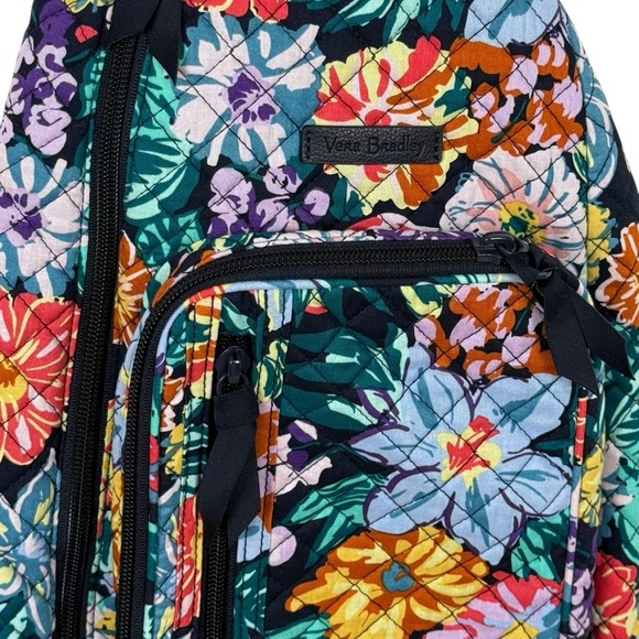 Vera Bradley Happy Blooms Pattern Sling Backpack • Lightweight & Functional - Picture 3 of 14